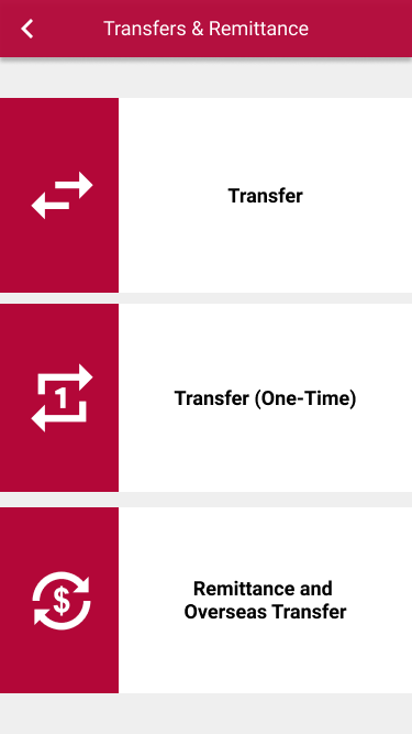 Transfer Page